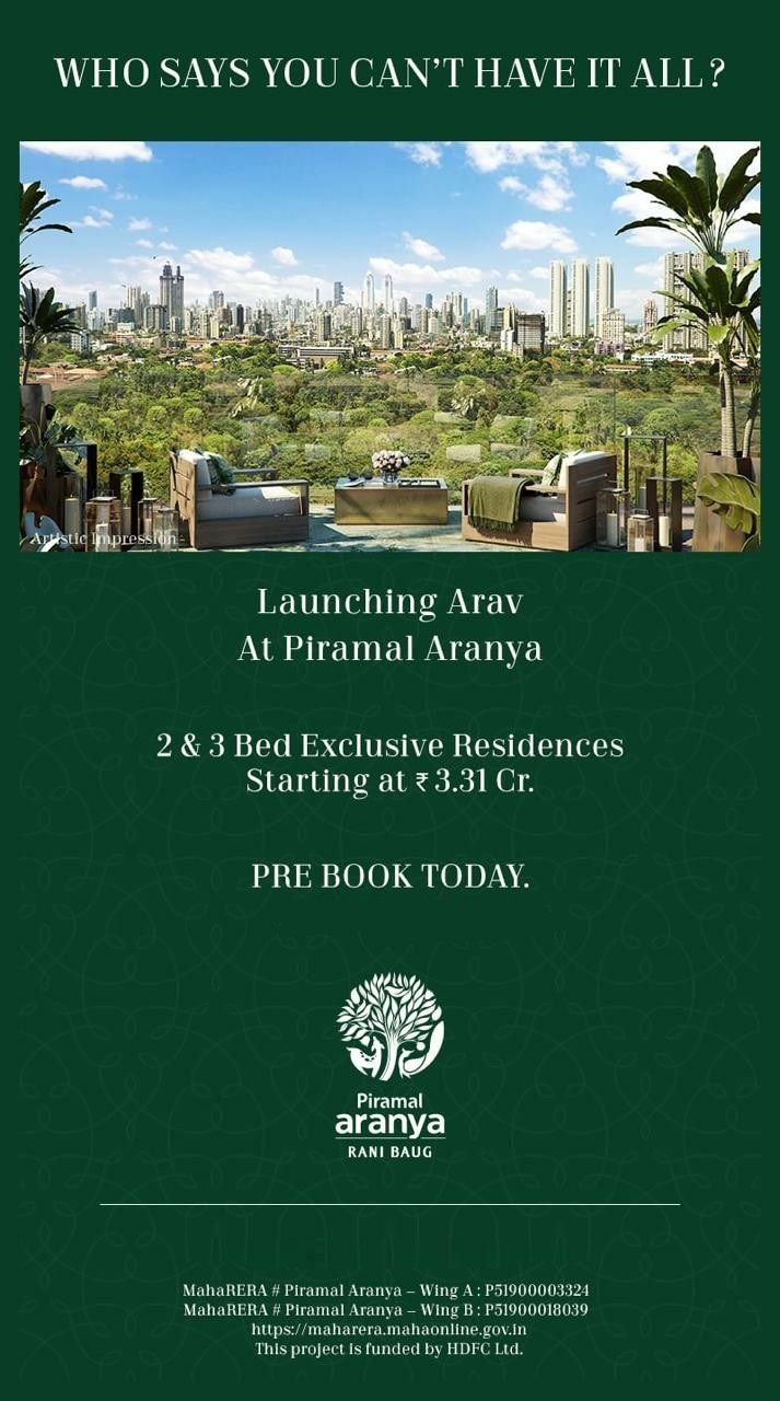 Launching new tower ARAV at Piramal Aranya, Byculla